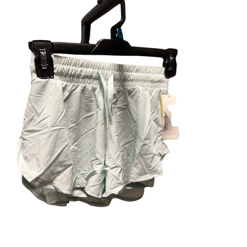 NWT~ All in Motion sz S 6/7 Girls Mint High Rise 2 in 1 Gym Shorts